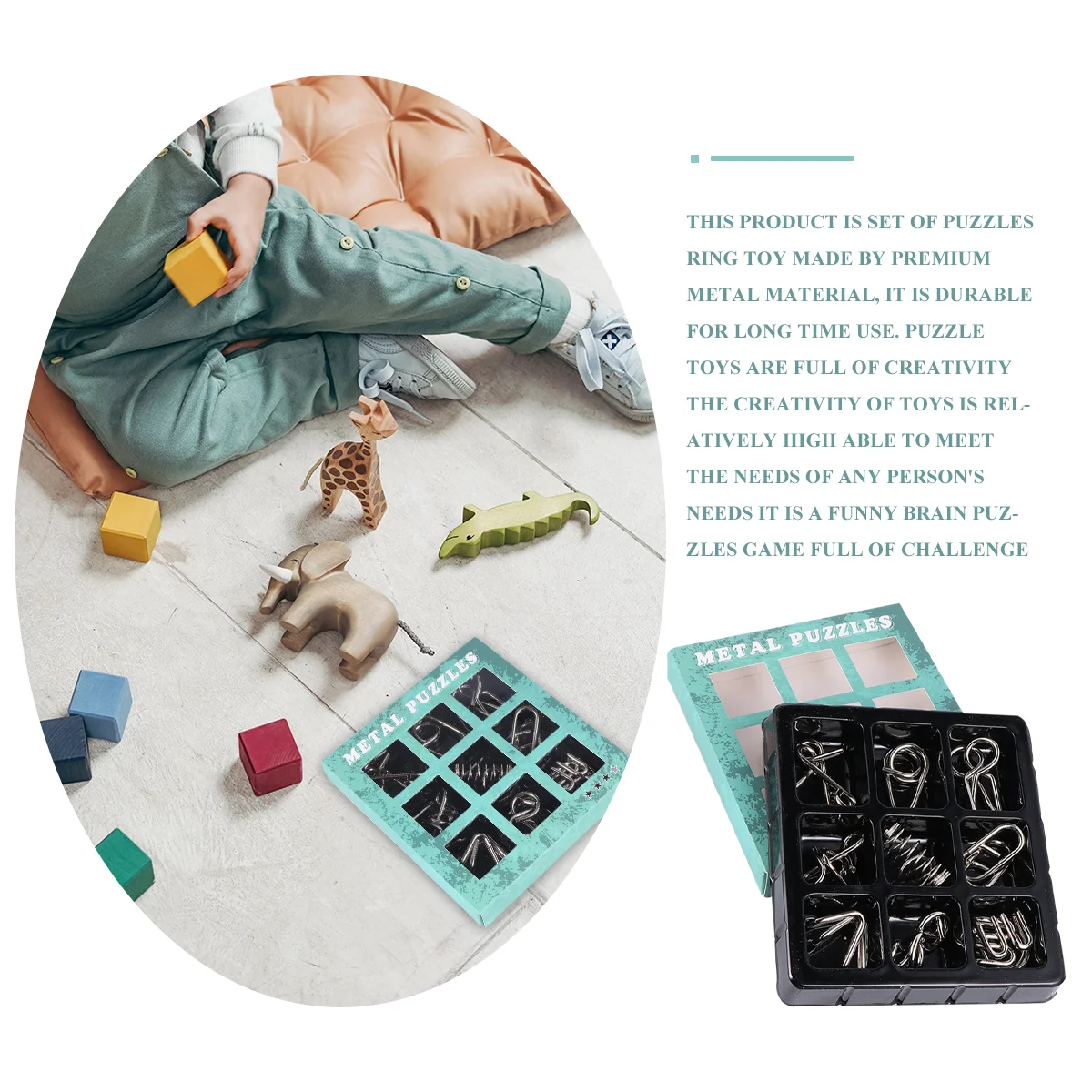 2 набора по 18 шт. IQ Test Mind Game Toys Забавные интеллектуальные игрушки с пряжкой и