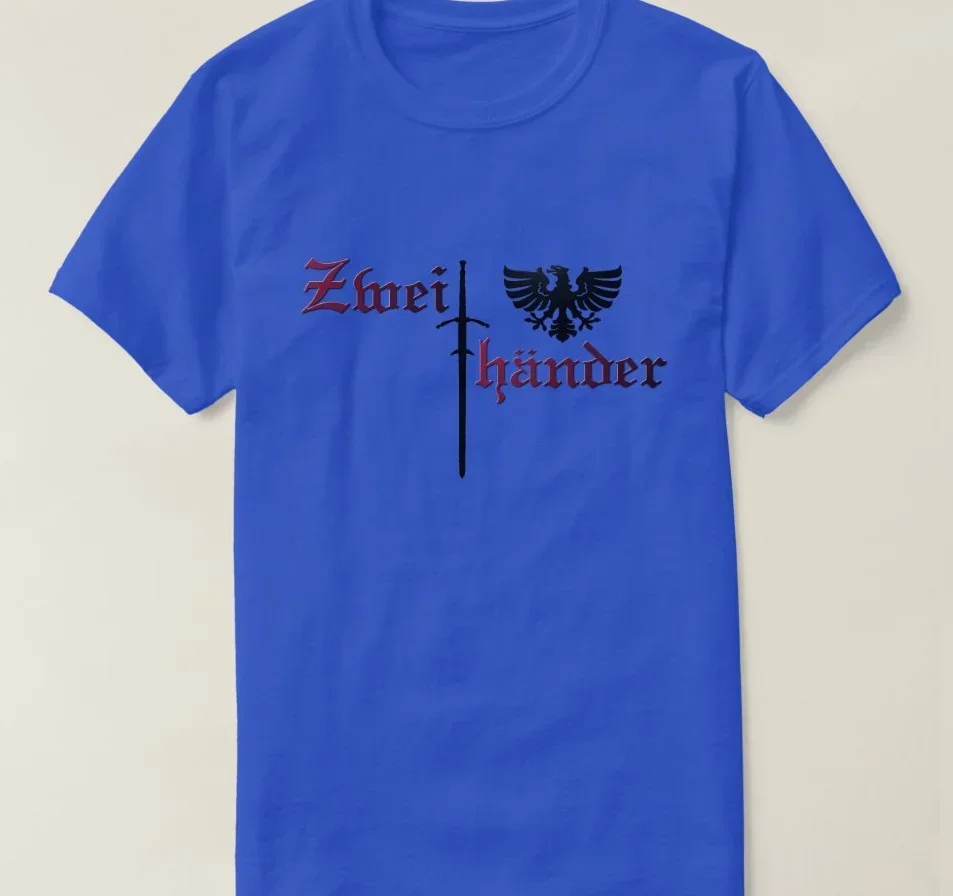 Футболка Teutonic Knights Zweihander The Crusader 100% хлопок с круглым вырезом летняя повседневная