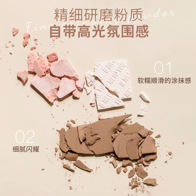 UNNY контурная палитра осветитель хайлайтер бронзатор румяна 3-в-1 долговечная