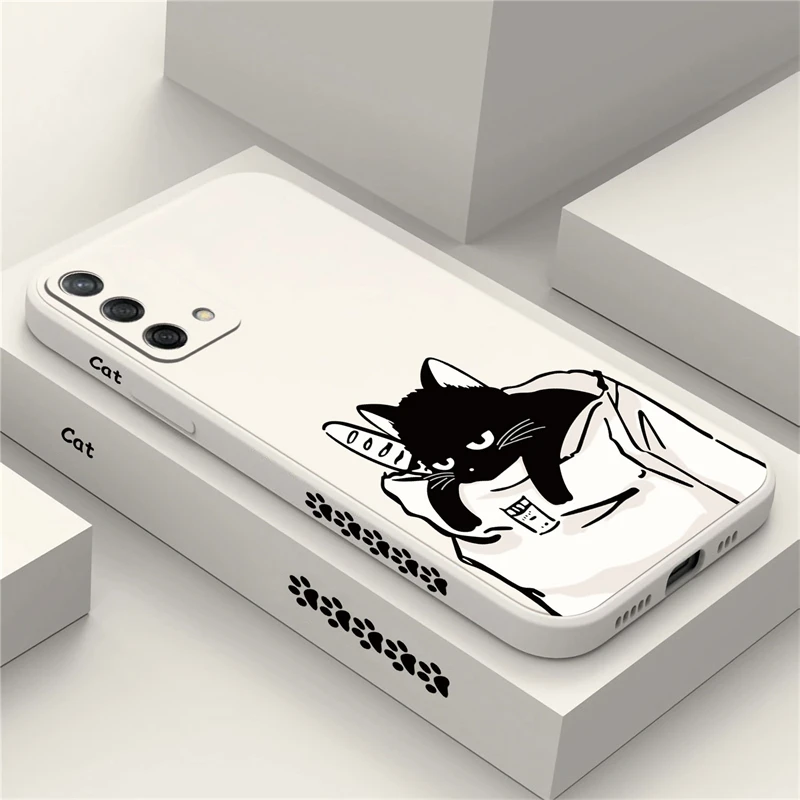 Cartoon Anime Cats Case For OPPO A78 A76 A74 A60 A57 A54 A53 A38 A31 A17 A16K A15 A9 Shockproof Silicone Soft Phone Cover Funda