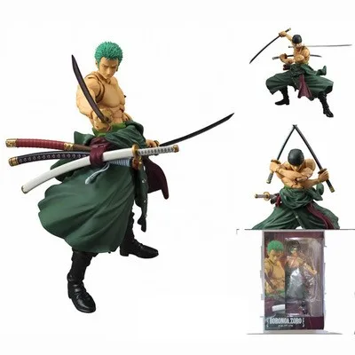 

Anime One Piece Roronoa Zoro PVC Action Figures Toy Collection Model Gift 18cm