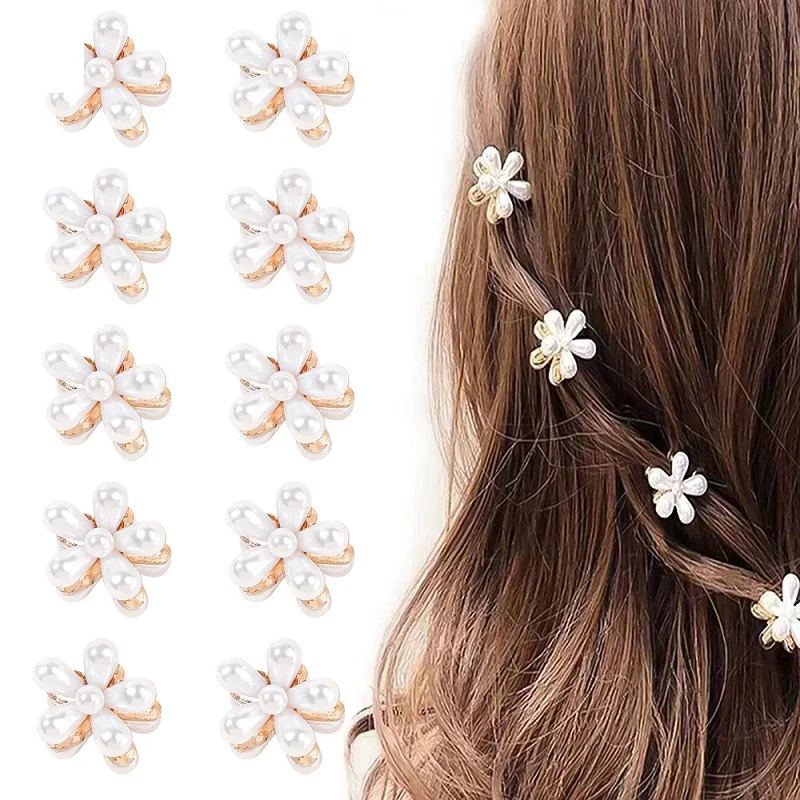 

New Mini Flower Clip Small for Women Clips Kids Buckle for Hair Clamps Ladies Crab Ladies Claw Korean Japanese Accessories