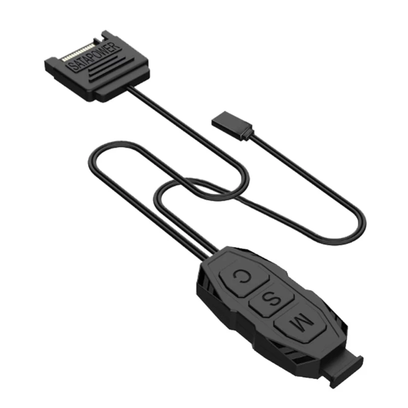 F3KE 5 В 3-контактный адаптер ARGB контроллер компьютерный вентилятор светодиодное