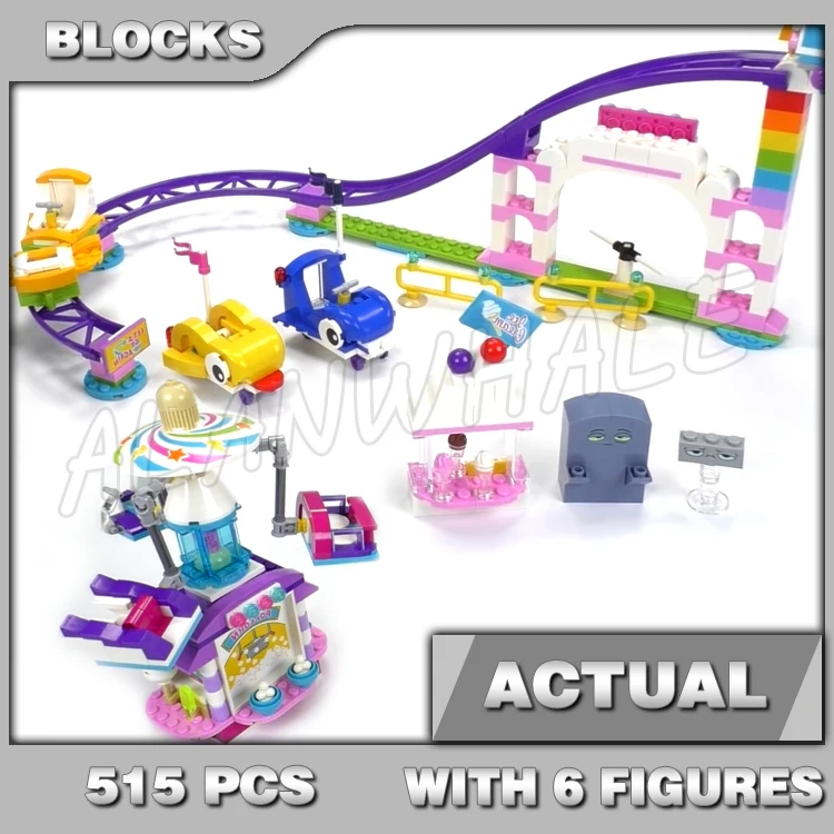 515 шт. Unikingdom Fairground Fun американские горки поворотные стулья Ride Dodgem Car 11020 наборы