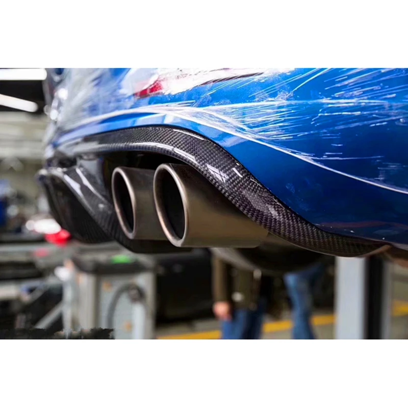 Задний бампер из кованого углеродного и волокна диффузор спойлер V-образного