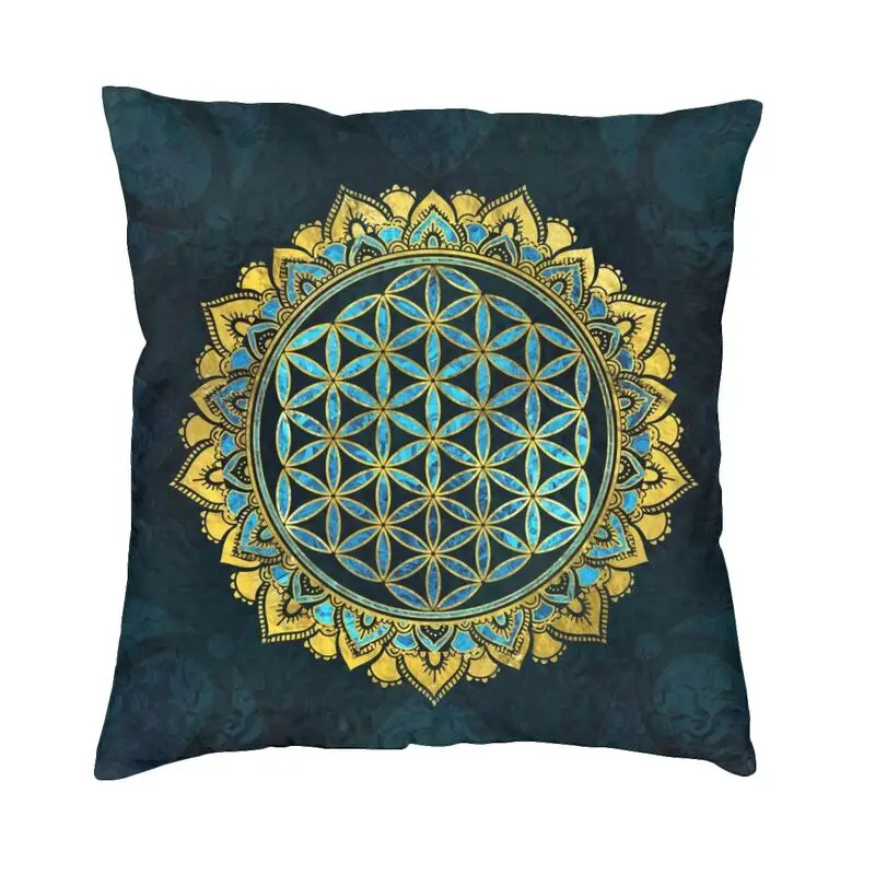 

Стеклянные наволочки с золотистой и синей текстурой, 45x45 дюймов