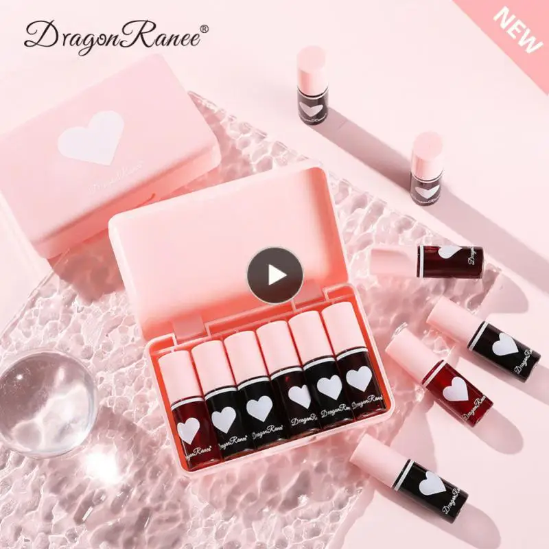 

Glossy Lip Glaze Liquid Lipstick Set Mirror Water Lip Gloss Lipgloss Gift Box Moisturizing Lip Tint Lip Dyeing Lips Makeup