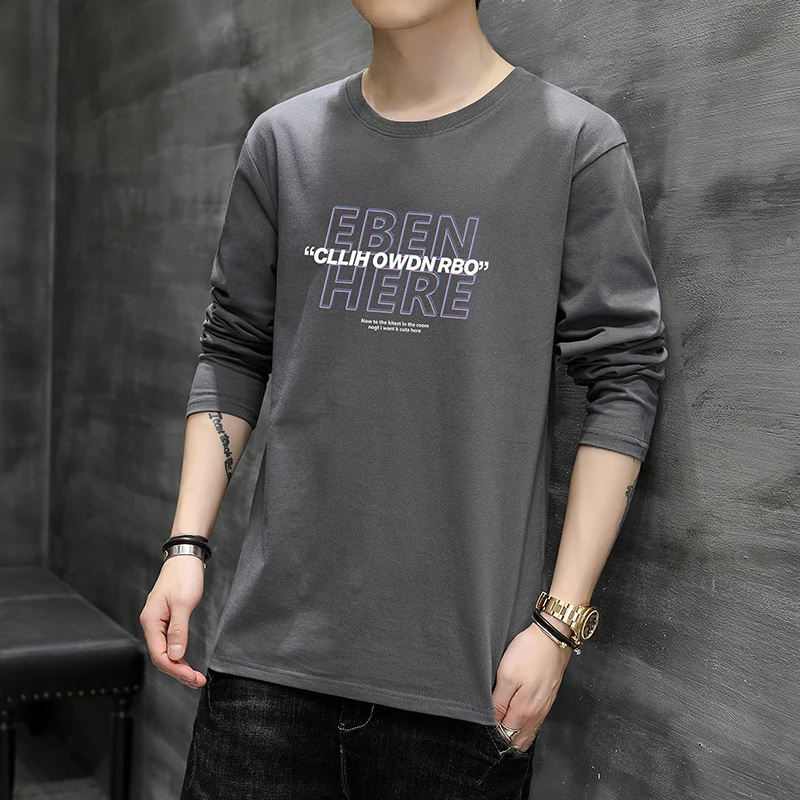 

shooting of new fashion brand sweater shaking sonic boom couple's sweater long sleeve T-shirt autumn ins trend couple's sweater