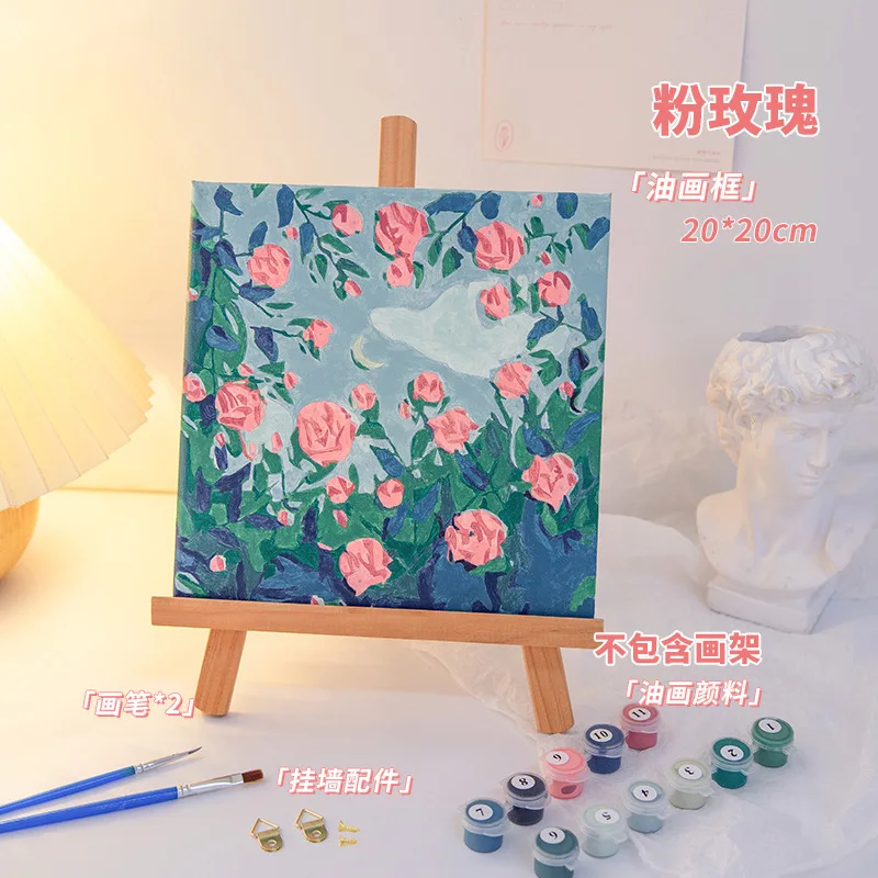 

3659Ann-Tulip diy Цифровая масляная живопись, картина маслом, акриловая Цветочная живопись, взрыв, ручная работа, пейзаж, живопись