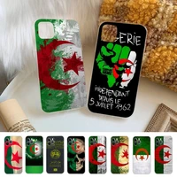 algeria flag phone case for iphone 11 12 13 14 mini pro max xr x xs tpu clear case for 8 7 6 plus se 2020