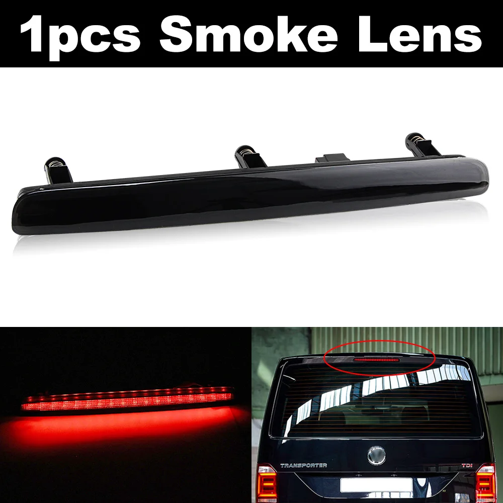 

Светодиодный дымчатый стоп-сигнал задней двери для VW T5 Transporter 2003-2015, свет высокого уровня Caravelle T5, Стайлинг автомобиля, стоп-сигнал с высоким креплением