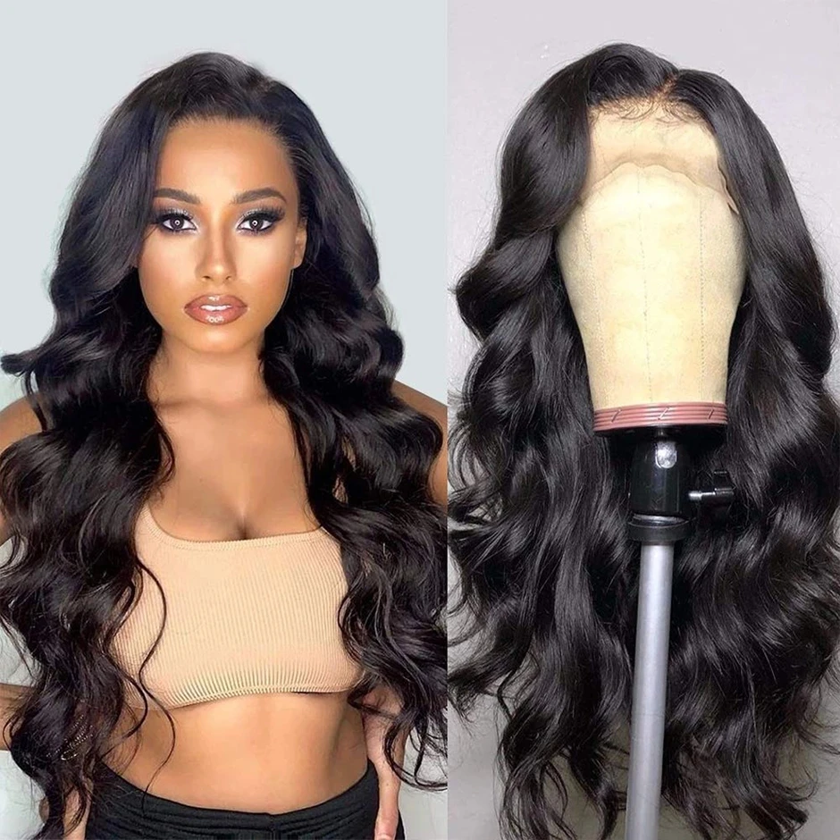 13x4 HD Lace Frontal Wig For Black Women 30 Inch Body Wave Lace Front Wig Brazilian Remy Hair 4x4 Closure Wig Human Hair Wigs