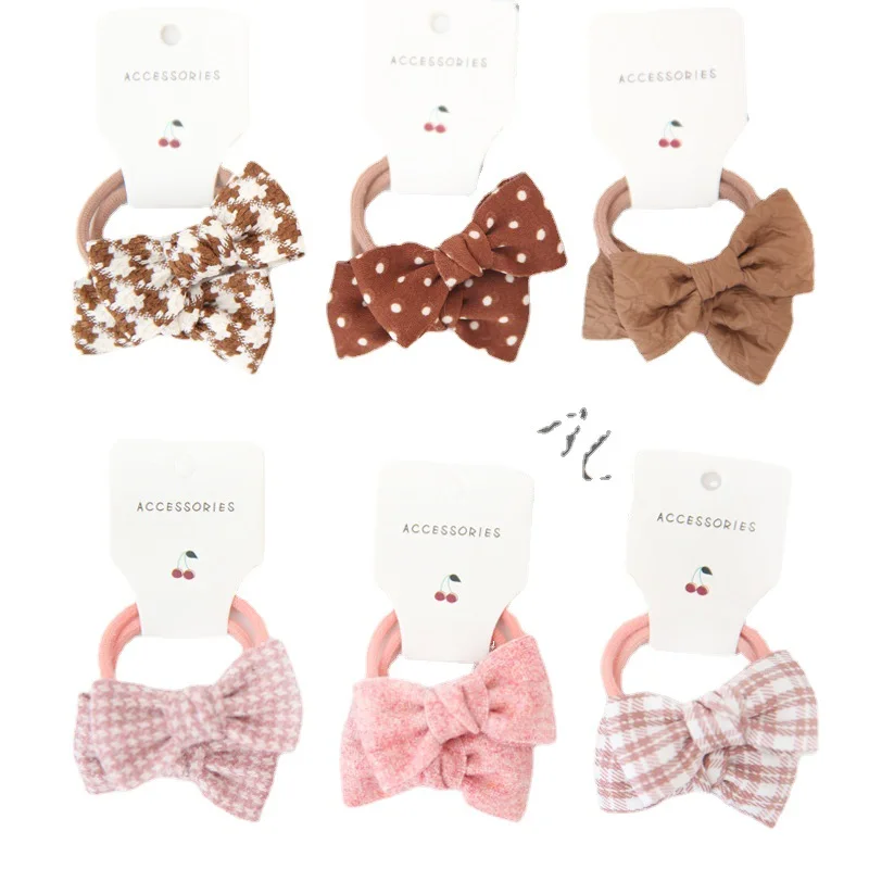 

Sweet Hair Band Girls Hair Ties Bows-knot Elastic Rubber Band Flower Small Ball Scrunchies Baby Kids Hair Accessories