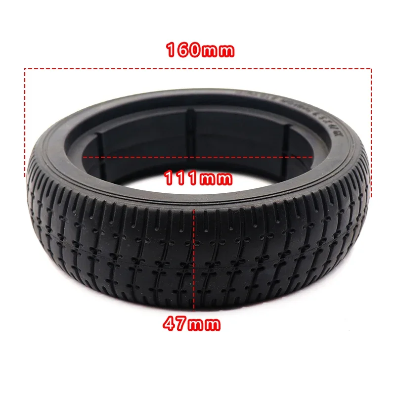 6 5-дюймовая твердая шина 5x47 с пластиковым ободом для мини-электрического скутера