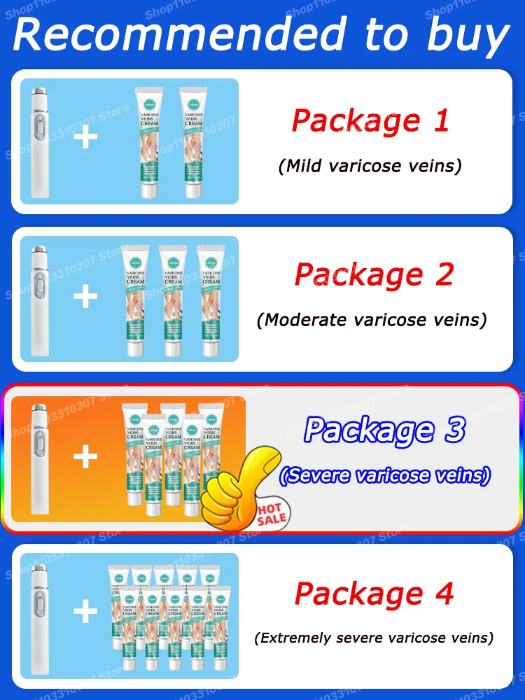 Ручка Varicosse Blu-ray Skin Cream