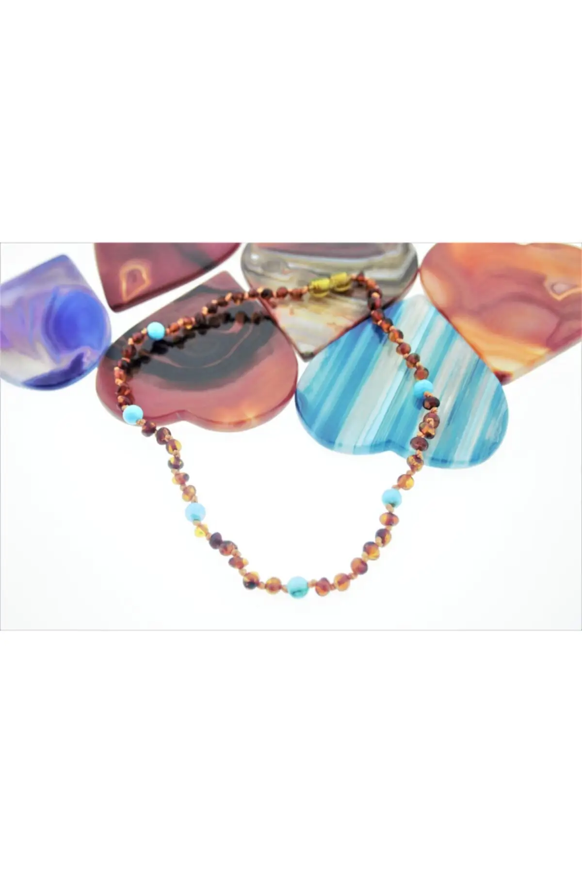 

Amber turquoise baby necklace jewelry accessory