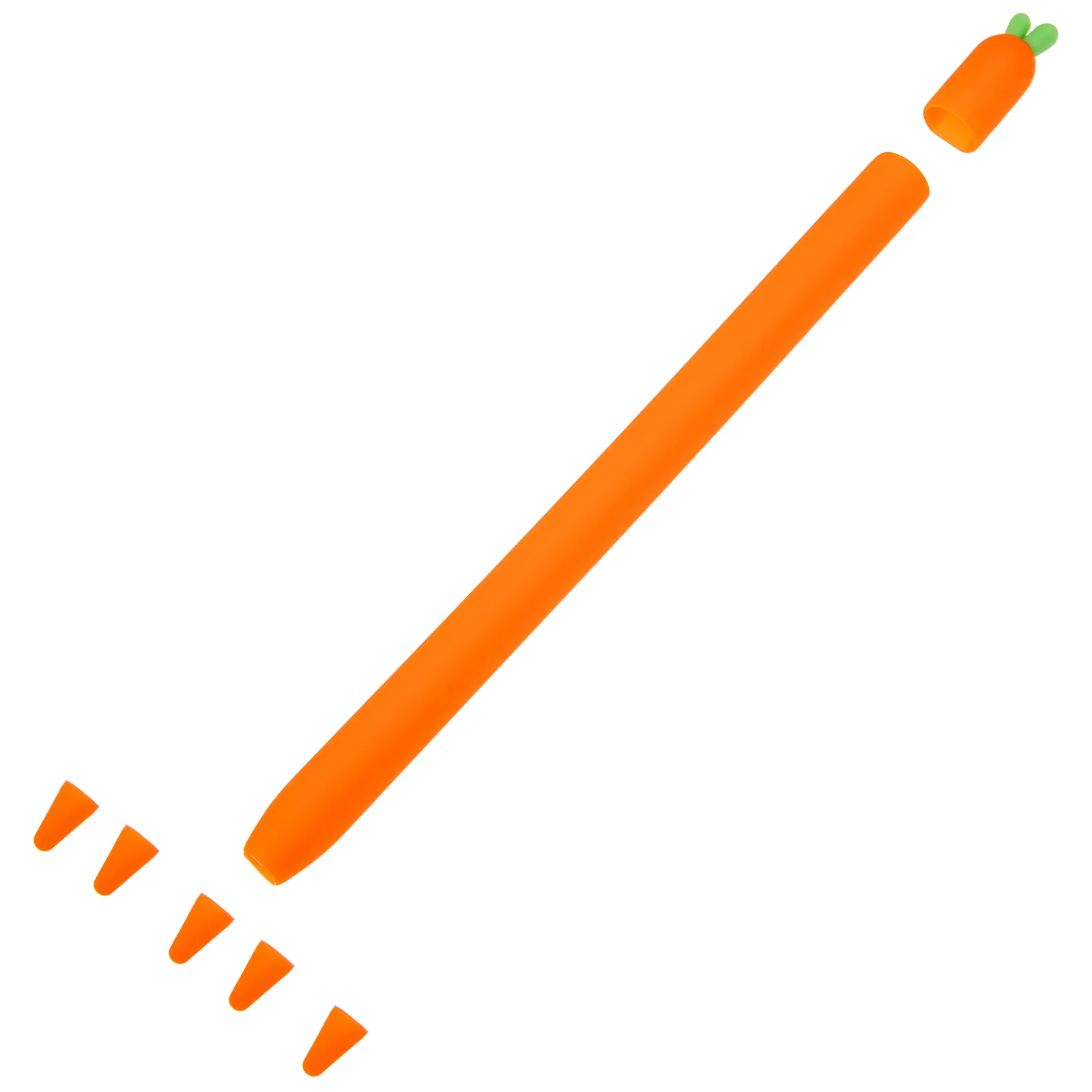 

Cover Silicone Case Protector Sleeve Pen Applecompatible2 Stylus Nip Decorative Electric Body Carrot Sleeves Accessory