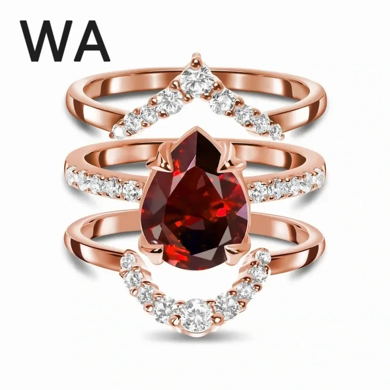 

Горячая Распродажа, Новое Женское кольцо из стерлингового серебра S925 с рубином, регулируемое женское кольцо, роскошное изысканное Ювелирное кольцо