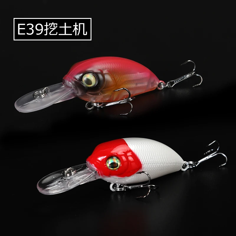 

39mm 4.8g Crankbait Floating Mini Crank Pesca Hard Plastic Artificial Bait Bass Trout Lures Fishing Wobbler Fishing Tackle E39