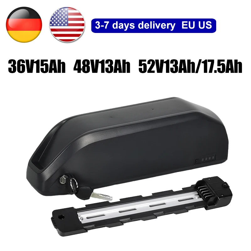 

Original 52V 17.5AH ebike Battery A grade 18650 cells 48V 13Ah ebike Battery Polly DP-9 Downtube for 350W 500W 750W 1500W motor