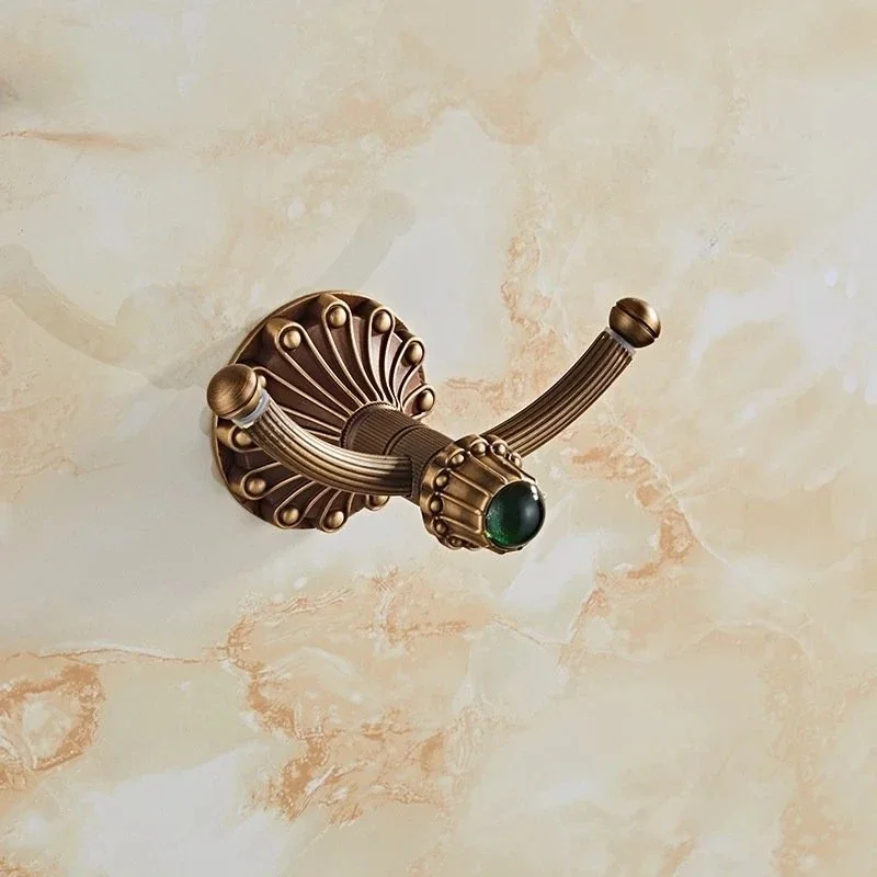 Античная латунная фурнитура для ванной комнаты ретро резная вешалка банных