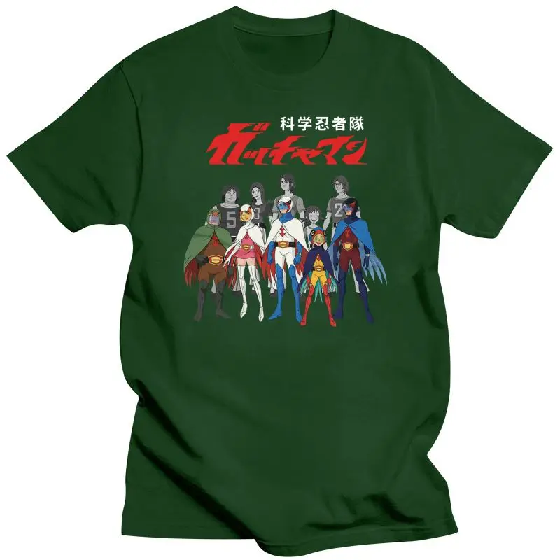 Мужская футболка с принтом альтер эго Gatchaman (черная) Битва за планеты