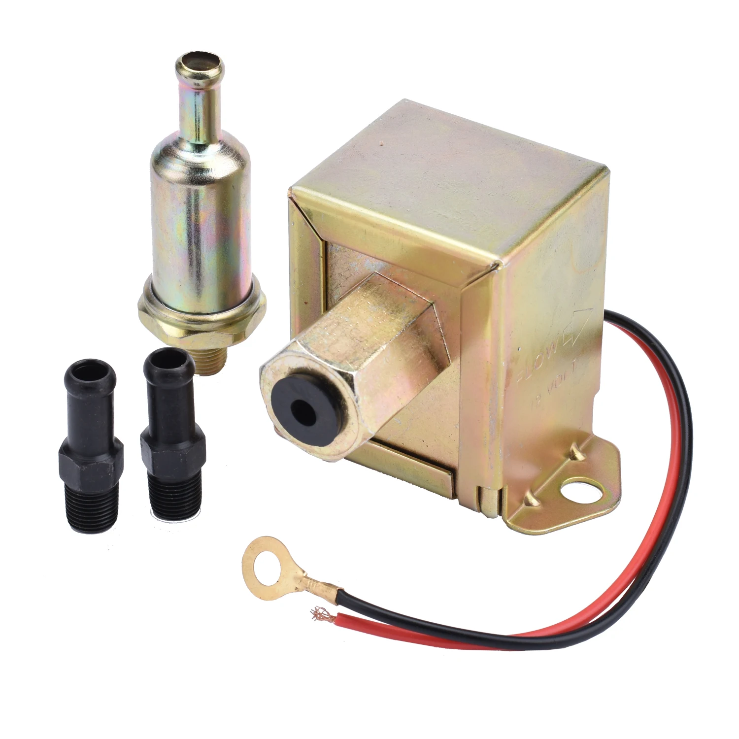 

MaySpare Electric Fuel Pump 12V 4.5-7 PSI Self Priming in line fuel pump Low Pressure for Petrol & Diesel Engine