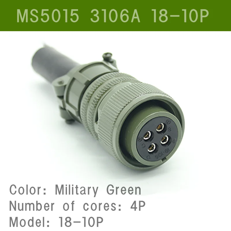 18SL военный Стандартный Кабельный разъем ML5015 отверстие 3108A 3102a изогнутый 90 ° Высокая мощность и высокая сила тока 10p 4P авиационная розетка