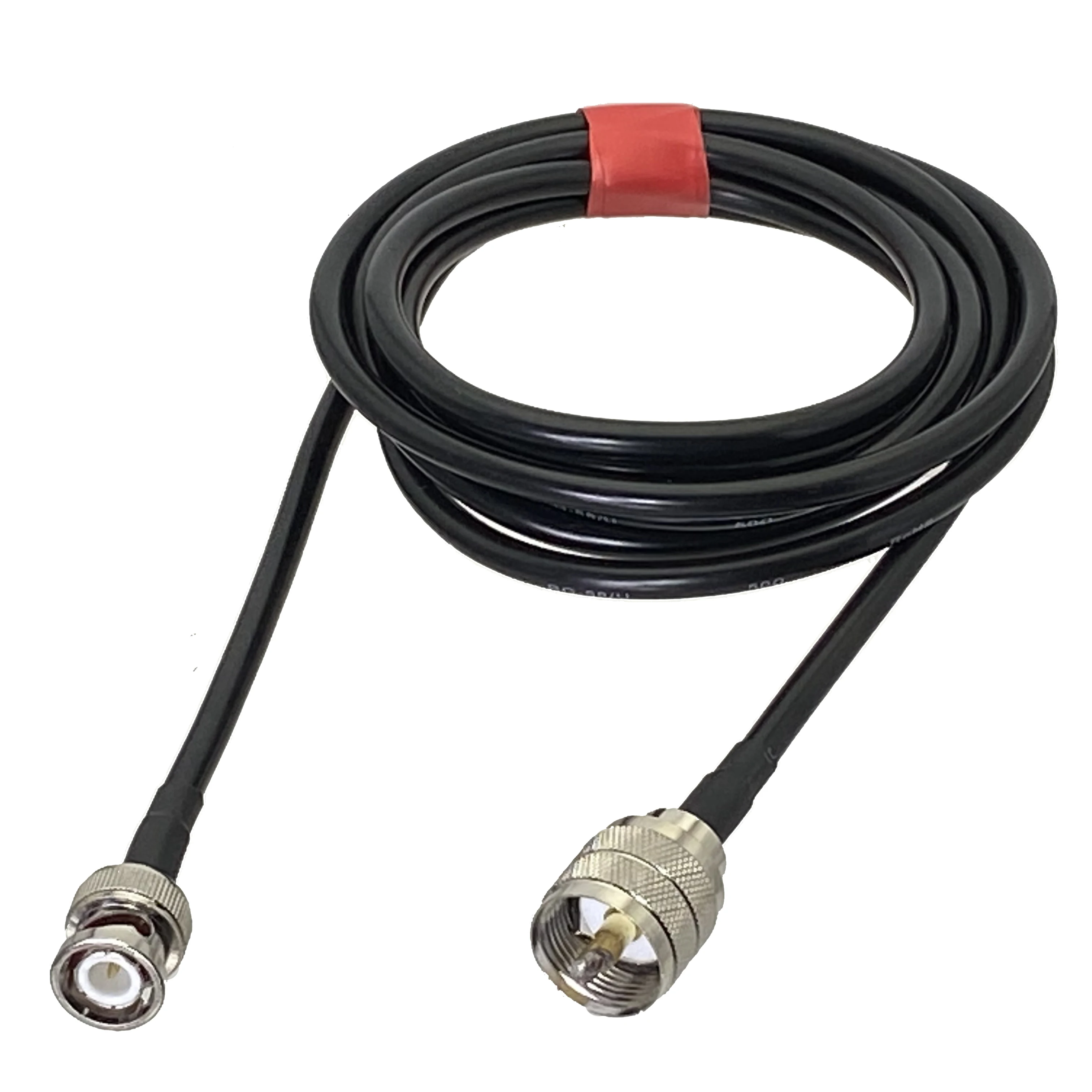 RG58 RF Pigtail BNC Male Plug to PL259 UHF Male Connector Straight Cable Jumper to the antenna transceiver 6inch~20M
