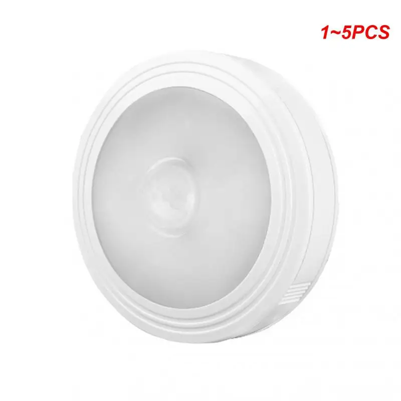 

1~5PCS Motion Sensor LED Night Lights Wireless Magnetic Cabinet Light Battery Powered Closet Bedroom Touch Control Wall Lamp