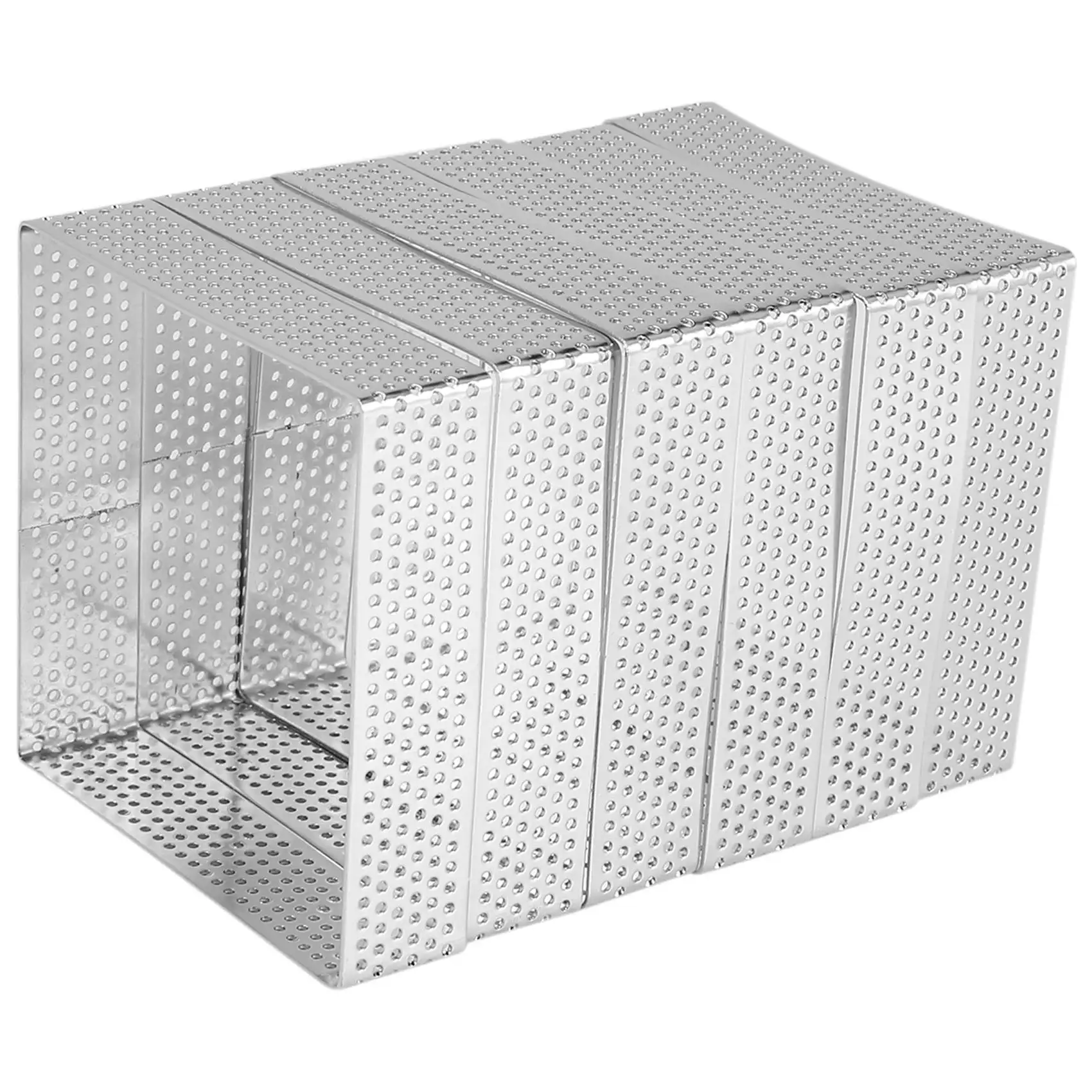 6 шт. квадратное пористое кольцо-тарелка из нержавеющей стали нижняя башня форма