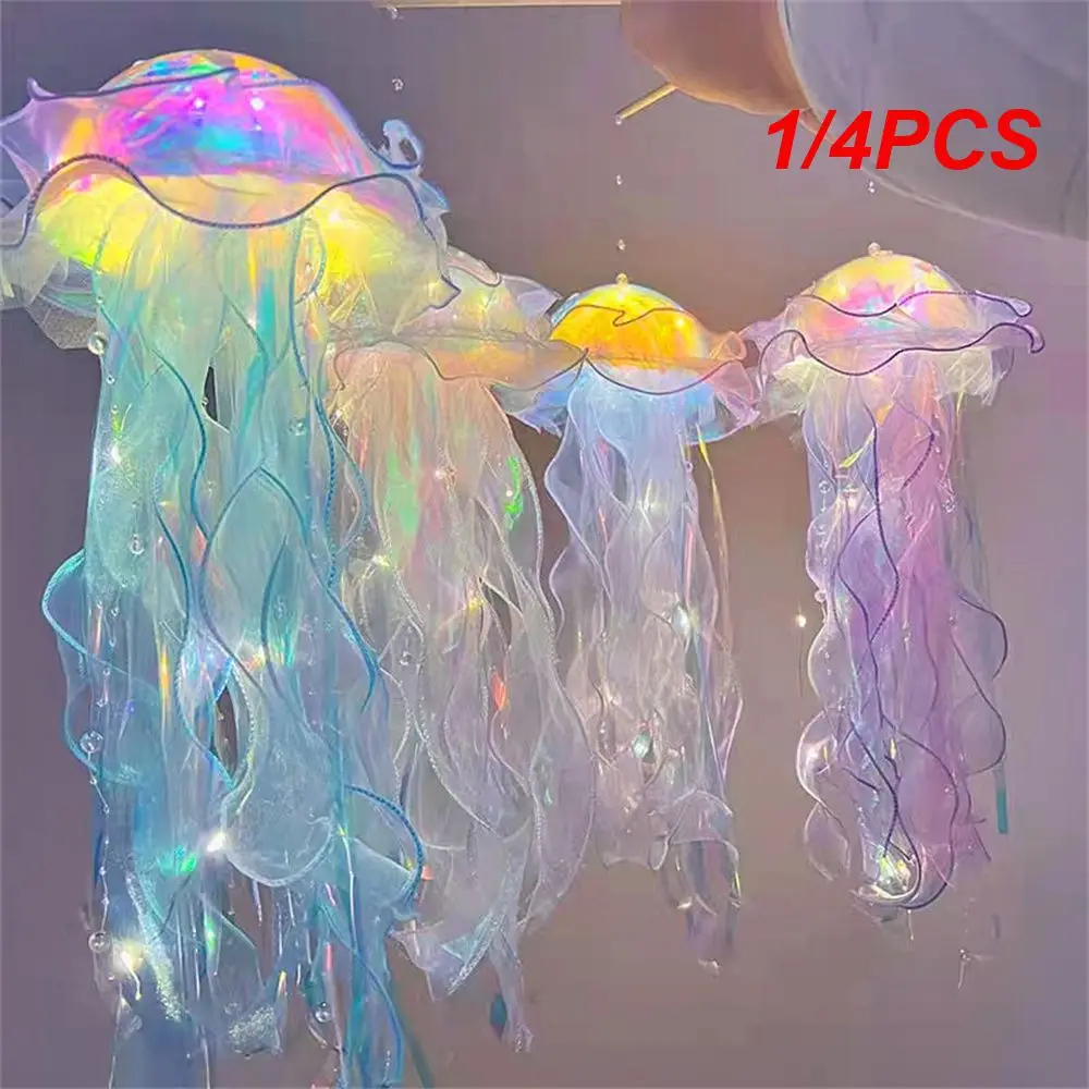 

1/4PCS Jellyfish Lantern Convenient Decorate Rich And Colorful Colorful Glow Amazing Unique Gift For Her Interesting