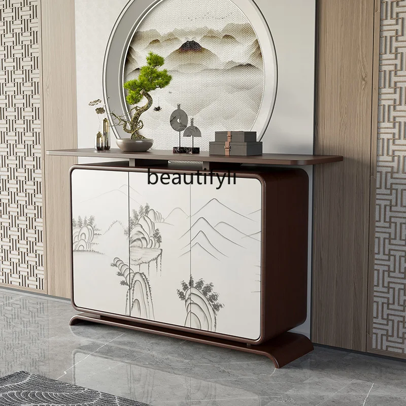 Новый входной шкаф в китайском стиле стол из массива дерева обеденный боковой