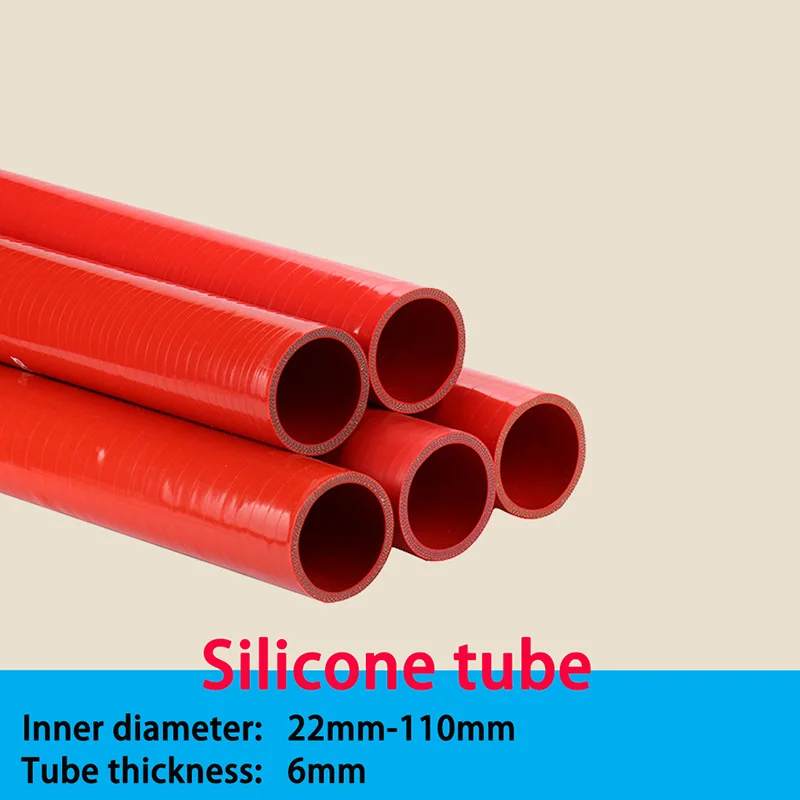 

22-110MM Universal Straight Silicone Hose/Tube Rubber Joiner Tube for Intercooler Cold air intake Pipe Car Turbo Intake Pipe Red