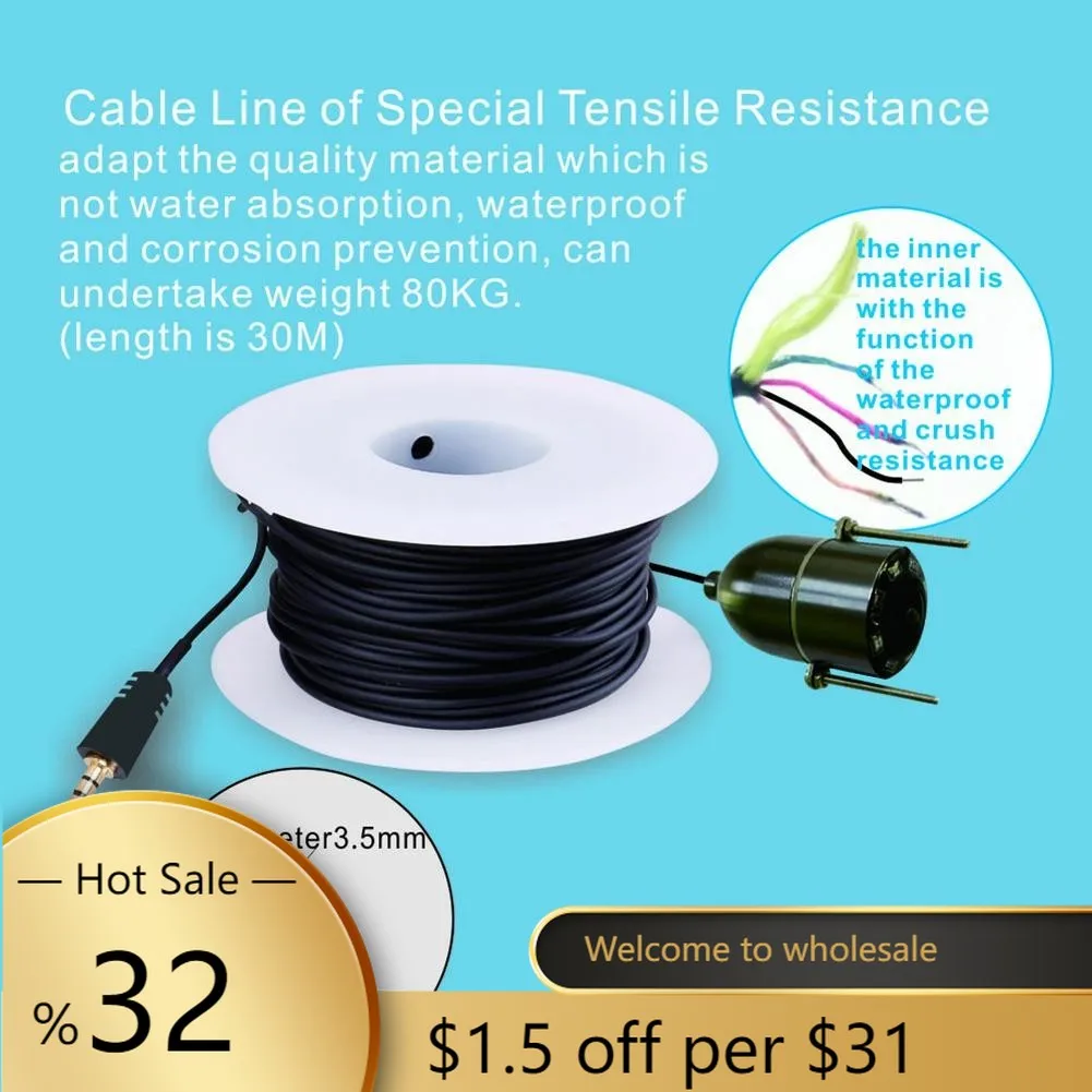 

Водонепроницаемый подводный рыбопоисковый прибор высокой четкости 180 Набор камер для рыбалки рыбопоисковый прибор экран дисплей камера дл...