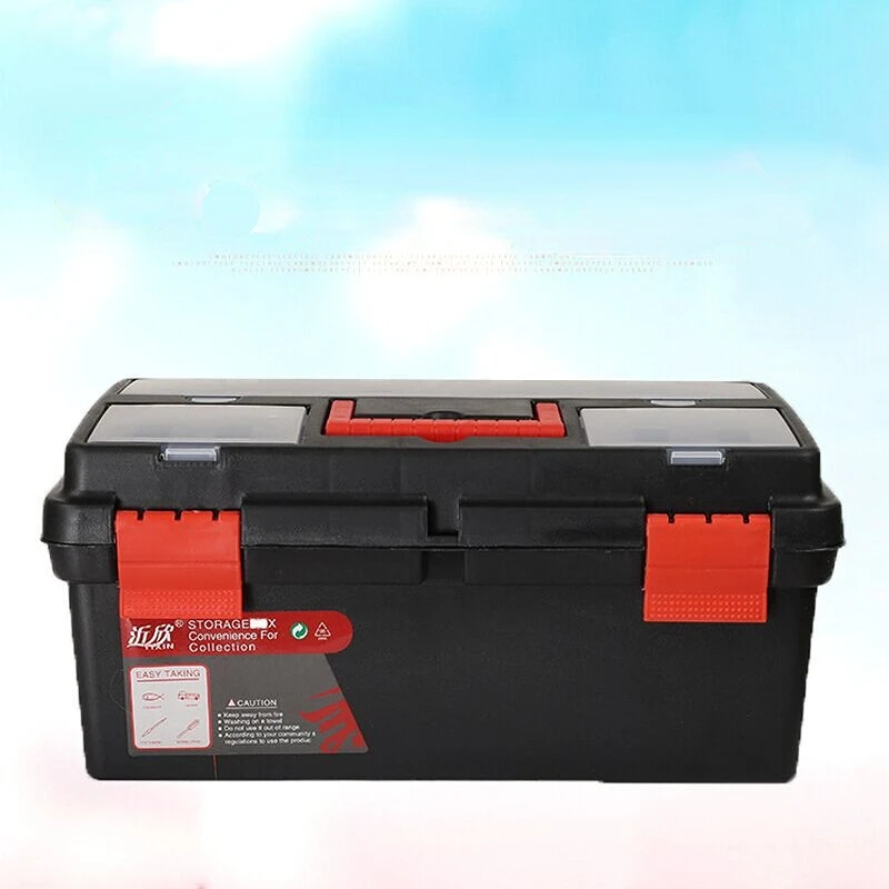 Mechanics Tool Box Double Layer Compartment Storage Organizers Toolbox For Hardware Tool Soldering Iron Accessories Tool Case