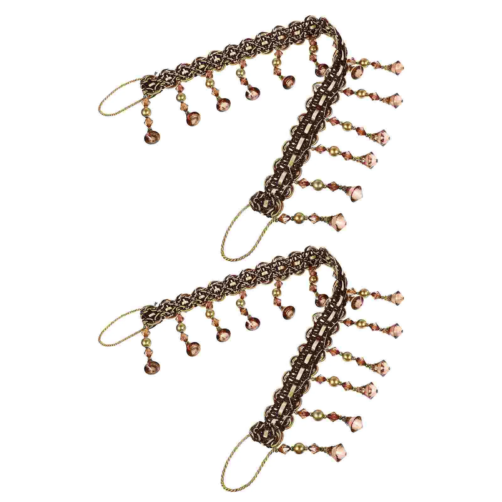 

2Pcs Curtain Holders Elegant Curtain Fixing Belts Household Curtain Tiebacks