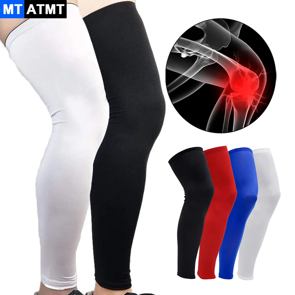 

MTATMT 1Pcs/2Pcs Full Leg Compression Sleeves Calf Braces Knee Sleeve for Basketball, Football, Working Out, Knee Pain, ACL.