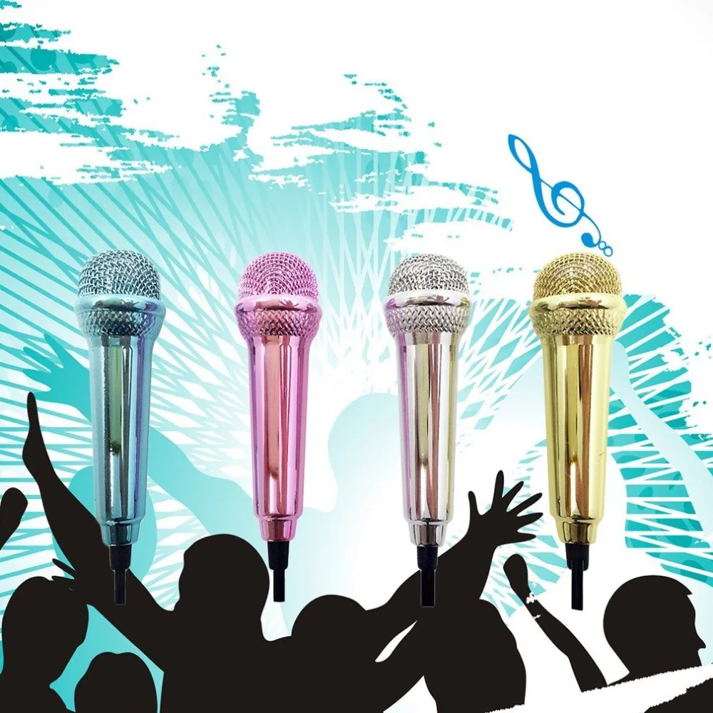 Портативный проводной мини-микрофон из алюминиевого сплава 3 5 мм для планшетов