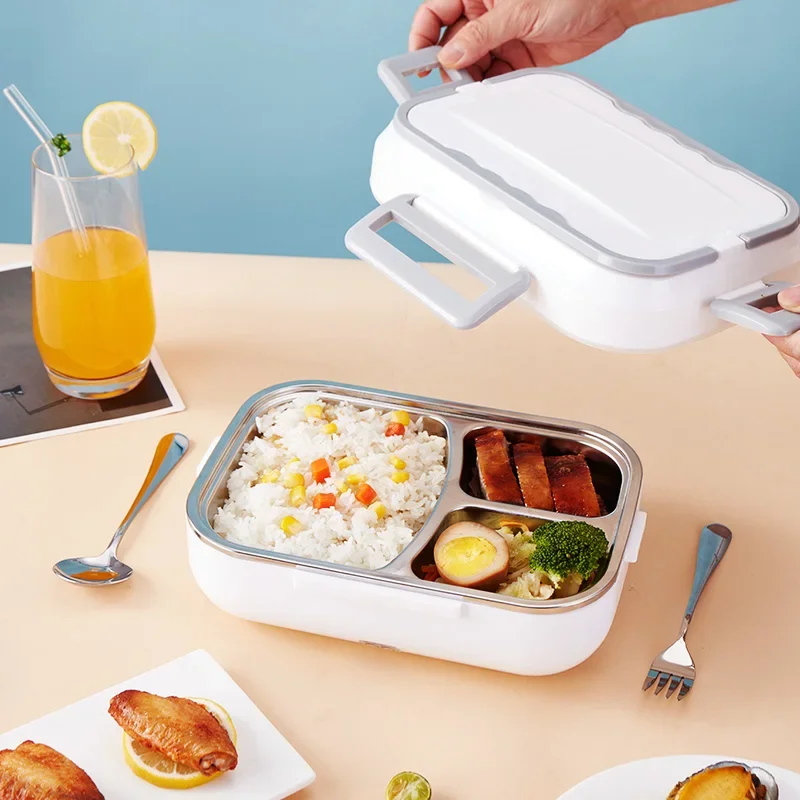 Ланч-бокс с электрическим подогревом для дома 2 в 1 12 В-24 В 110 Портативный вкладыш