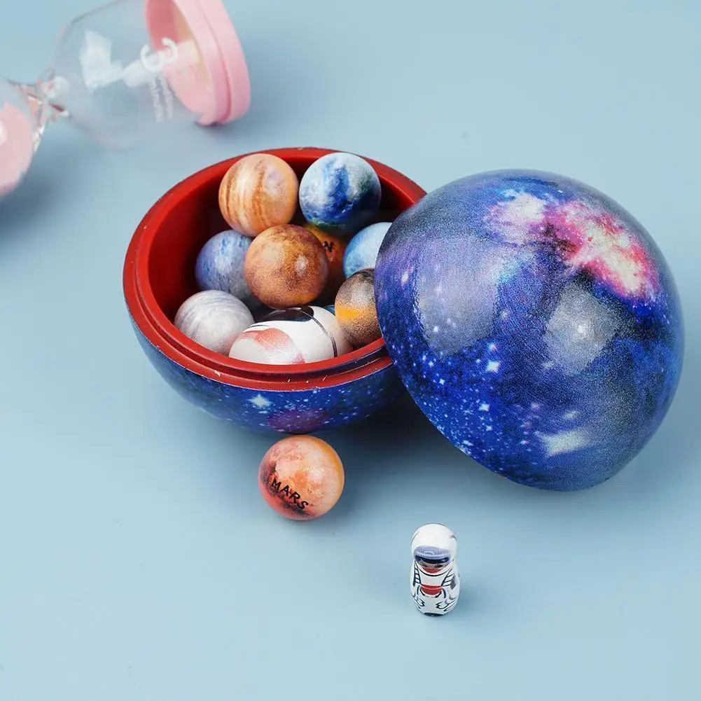 

Wooden Solar System Cosmos Model Toys Educational Toy For Kids Planet Decoration Wooden Ornaments Bedroom Decoration J4g7