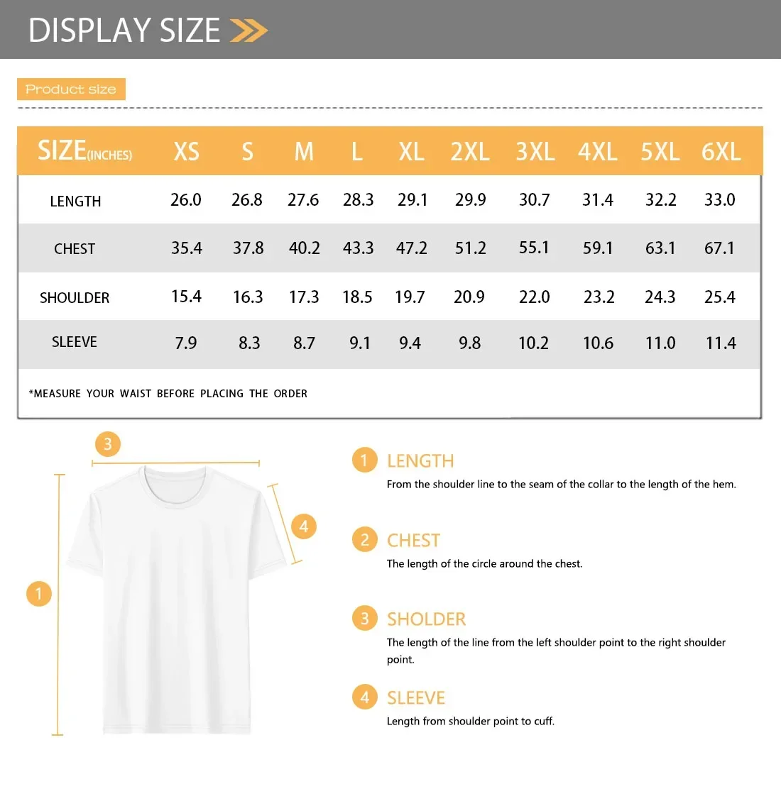 Мужская футболка с коротким рукавом и круглым вырезом принтом