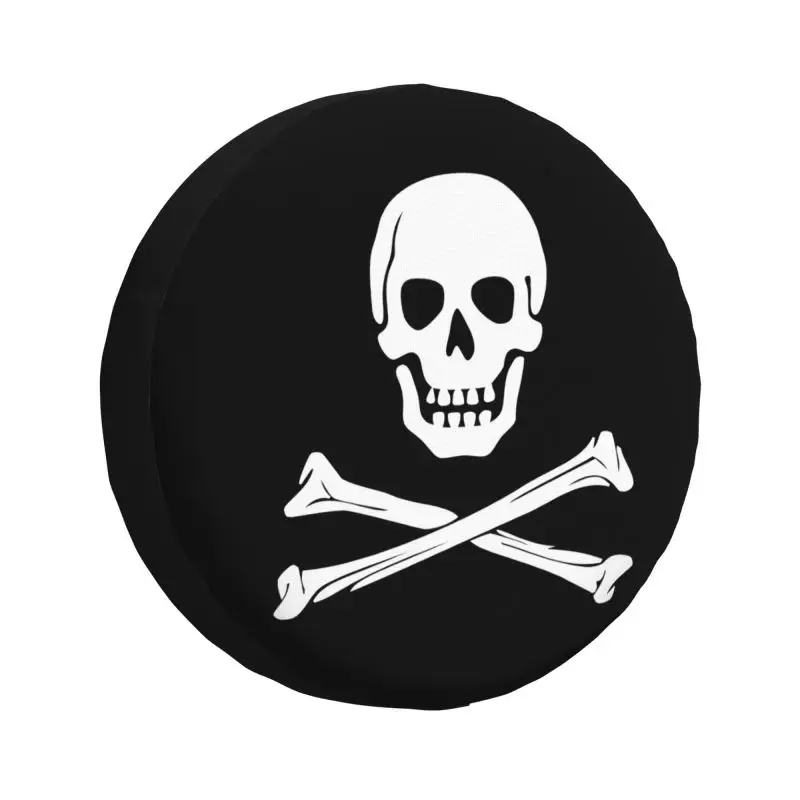 

Крышка шины с изображением черепа кросс-костей пиратского флага Джелли Роджера полноприводный запасной протектор колеса прицепа 4x4 для Toyota Land Cruiser Prado