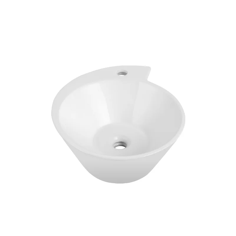 

Vessel Bathroom Sink Basin In White Ceramic White Ceramic [US Stock]