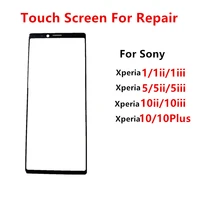 xperia1 outer screen for sony xperia 1 iii 5 ii 10 plus front touch panel lcd display glass cover lens repair replace parts