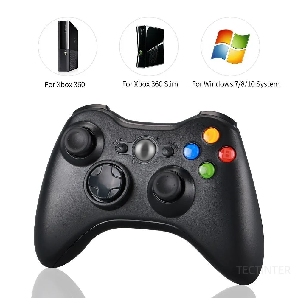 

For Xbox 360 Gamepad 2.4G Wireless Controller With PC Receiver Controle For Microsoft Xbox 360 Game Joystick For PC win7/8/10