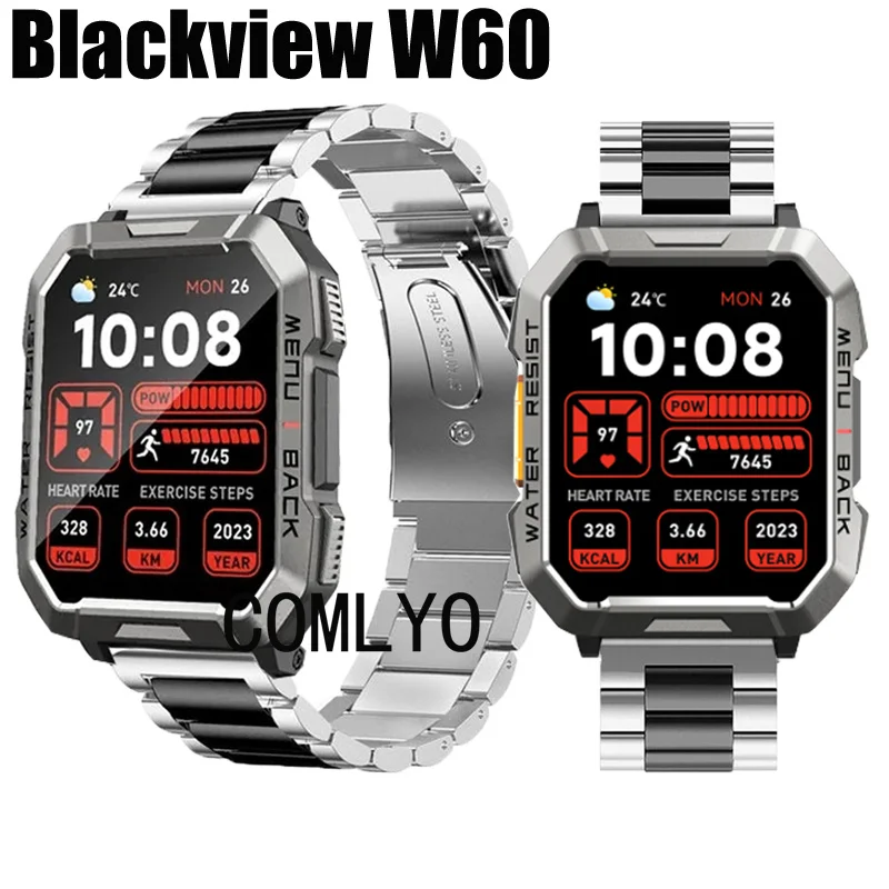 Ремешок из нержавеющей стали для мужских смарт-часов Blackview W60