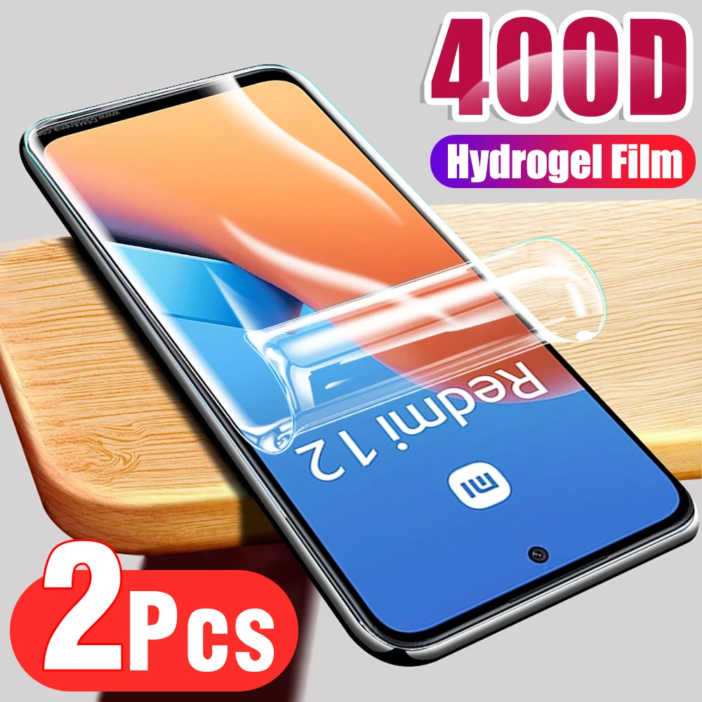 

2PCS Full Coverage Hydrogel Film For Xiaomi Redmi 12 4G Protective Film Redmy 12 Redmi12 4G 23053RN02A Screen Protector 6.79inch