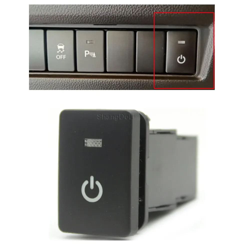 

Power On Off Car Orange LED Light Front Rear Fog Lamp Button Mirror Heating Switch Button For Mitsubishi Outlander 2013-2020