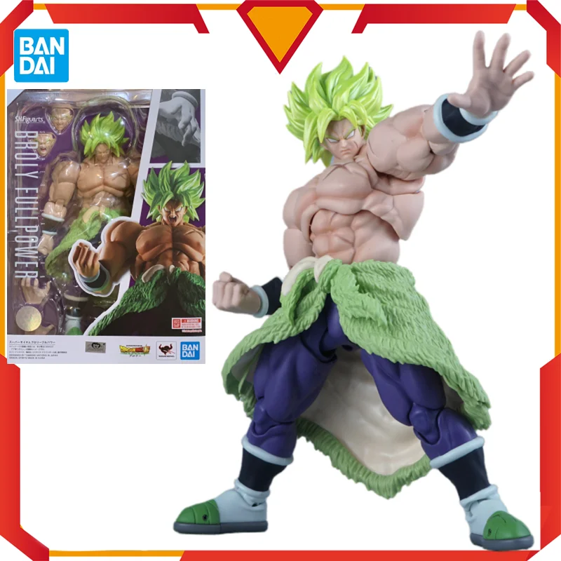 

Bandai Original SHF Anime Figure Dragon Ball Super Broly Full Form Super Saiyan Reprint Joint Movable Model Collection Toys